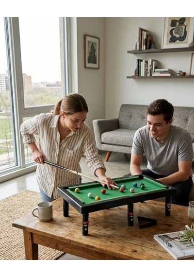Ers Mini Bilardo Masası Oyuncak Seti Çocuklar İçin Eğlenceli Masa Oyunu