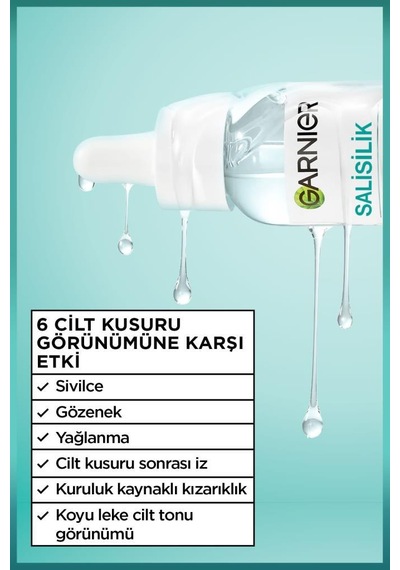 7 Day Clinical Salisilik Sivilce Karşıtı Serum 30ml 7% Niasinamid, Gliserin, Laktik Asit , Vegan 3600542658195-11169
