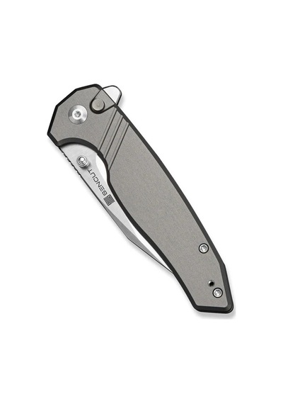 Sencut Selkyris Gray Aluminum Handle Satin Finished D2 Blade Kamp Çakı Gri