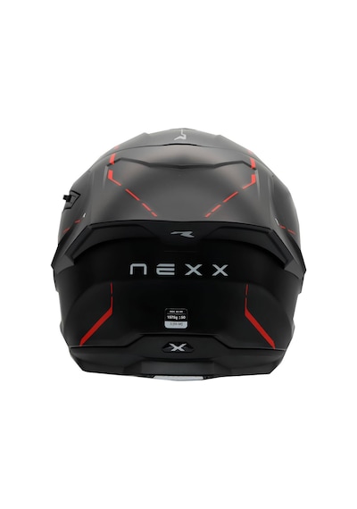 Nexx Y.100R React Kapalı Motosiklet Kaskı Mat Siyah - Kırmızı