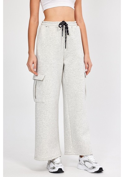 Alexandergardı Şardonlu Kargo Cepli Palazzo Eşofman Altı B23-0029 001