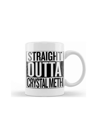 Straight Outta Crystal Meth Breaking Bad Kupa Bardak Porselen Karışık