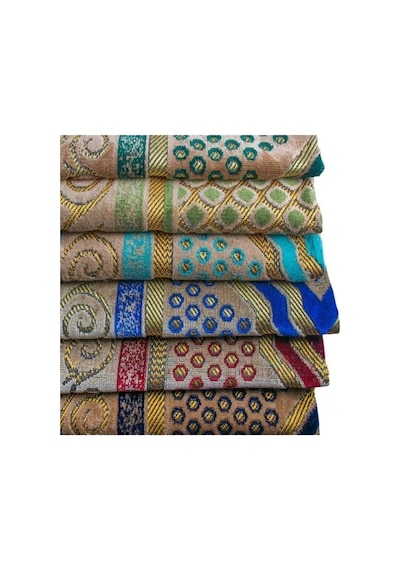 10 Adet Şpinger Kadife Seccade 380 - 400 Gr Hac Umre Mevlüt Hatırası Çok Renkli