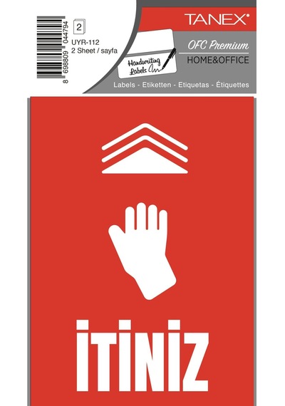 Tanex İtiniz Uyarı Etiketi Diğer