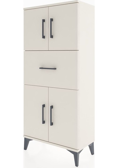 Hyperion Dolap Tek Raflı Tek Çekmeceli 4 Kapaklı 60x44x134 Ay... Aytaşı