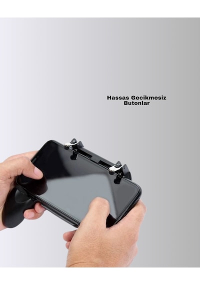 Joystick - 392 - Ve Parmak Tetikleyicili Mobil Oyun - Csmo-tex - Gamepad Tutucu