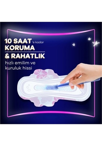 Gece Kullanım İçin 16 Adet Hijyenik Ped, Ultra Yumuşak
