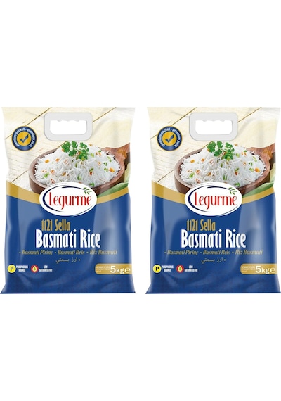 Yayla Bakliyat Legurme Basmati Pirinç 1121 Sella 5 Kg X 2 Adet 10 Kg