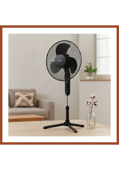 Bezos 16\" 41 Cm Teleskopik Katlanır Ayaklı Vantilatör - Metal Kafes, 3 Kademe Pro