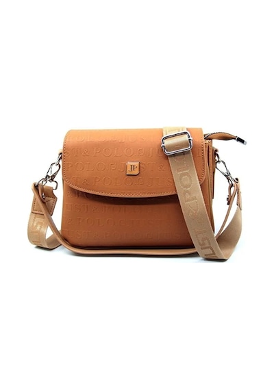 Just Polo Kadın Su Geçirmez Ayarlanabilir Askılı Lüks El & Omuz Çantası Shoulder Bag Ebat: 25 X 15 Cm Taba