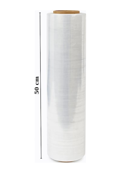 El Tipi Mobilya Eşya Koli Palet Paket Taşıma Taşınma Sarma Koruma Streç Film 50 Cm X 100 M 17 Mikron