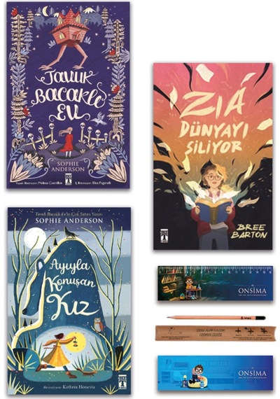 Genç Timaş Zia Dünyayı Siliyor - Tavuk Bacaklı Ev - Ayıyla Konuşan Kız Set 3 Kitap