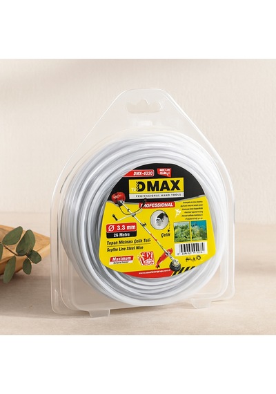 3.3 Mm Çelik Telli Yuvarlak Çim Biçme Misinası 26 M
