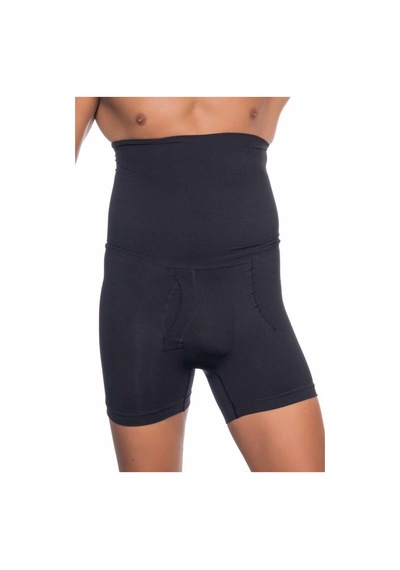 Moon Wear Siyah Mı Emay E1005 Erkek Yüksek Bel Double Boxer Korse Siyah