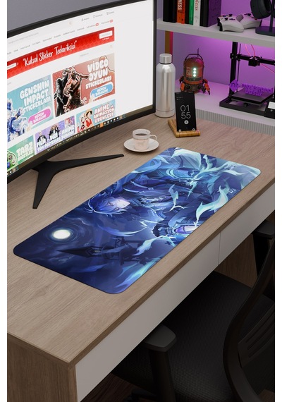 Flins Genshin Impact Anime Oyuncu V2 - 70x30 Xl Gaming Mouse Pad Fare Altlığı