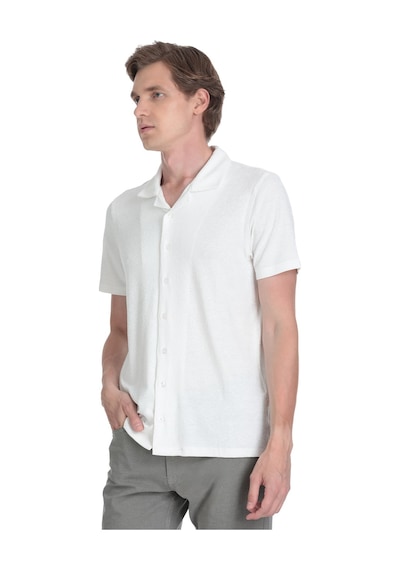 Hatemoğlu Beyaz Regular Fit Apaş Yaka Gömlek 35793 4111993