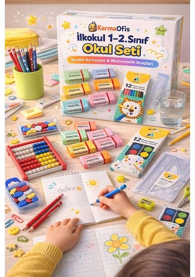 İlkokul 1 2. Sınıf Okul Seti