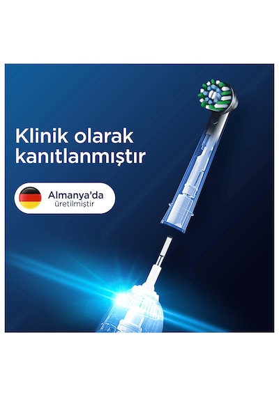 Oral-B Pro Cross Action X-filament 4 Adet Siyah Şarjlı Diş Fırçası