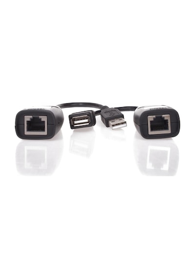 Vcom Usb Rj45 Extender Plastik 45m Uzatıcı