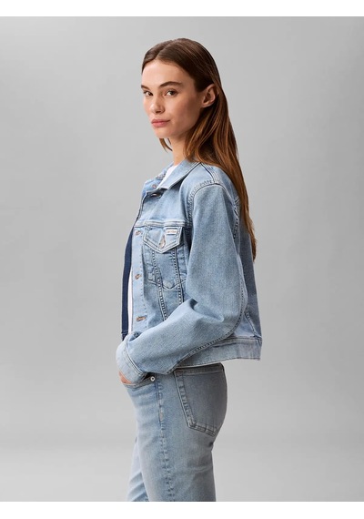Calvin Klein Clavin Klein Ls Classıc Trucker C, 1xt Mavi Kadın Kot Ceket