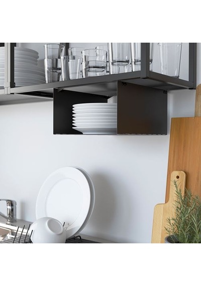 Ikea Enhet Açık Raf Ünitesi, Antrasit, 40x30x75 Cm