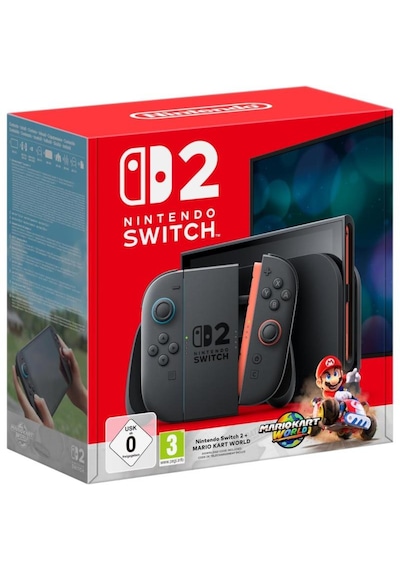 Nintendo Switch 2 Oyun Konsolu + Mario Kart World Oyun (Distribütör Garantili)
