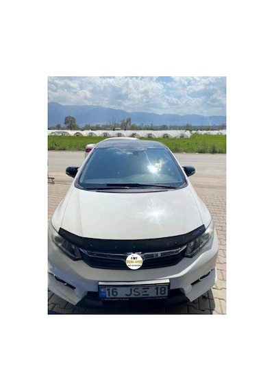Honda İle Uyumlu Civic Fb7 Yarasa Ayna Kapağı, Parlak Siyah, Abs Plastik