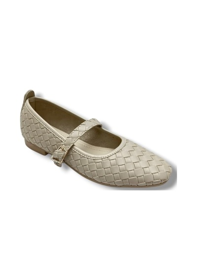 C-shoes Sg400-26 Örme Cilt Baretli Anatomik Kadın Babet Bej