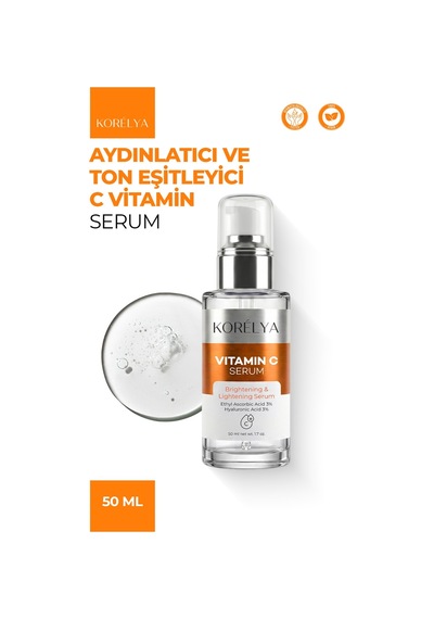 Korelya C Vit Aydınlatıcı Ve Ton Eşitleyici Bakım Serumu 50 ML