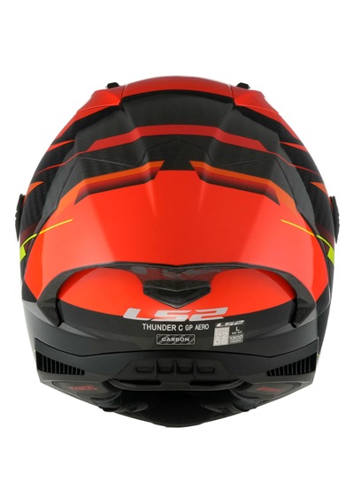 Ls2 Thunder Karbon Gp Aero Fıre Full Face Motosiklet Kaskı Kırmızı -  Siyah