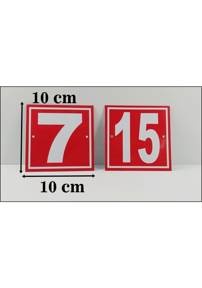 Kapı Numarası 10X10 Cm, Bina, Apartman, Işyeri Numarası (471059454)