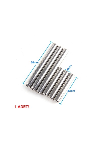 Çelik Sensör Başlığı 5x30mm Kılıf Sıcaklık Isı Sensör Kutusu Metal Tüp Boru D818b20 Ntc