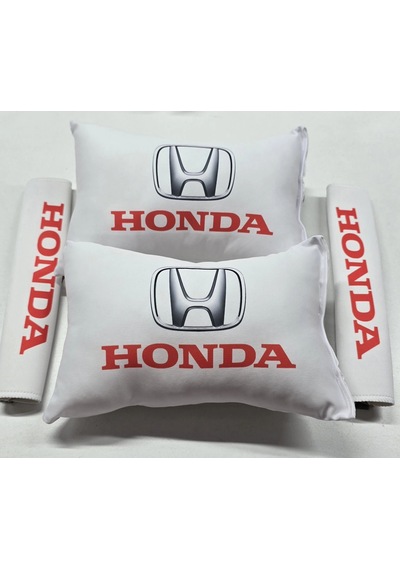 Honda Beyaz İkili Yastık Ve Kemer Kılıfı Seti