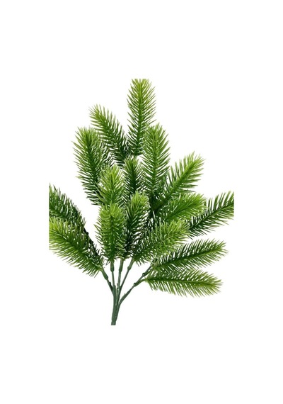 Nettenevime Yapay Çiçek Ponpon Çam Garnitür Aradal Dekoratif Yapay Bitki 30cm Çok Renkli