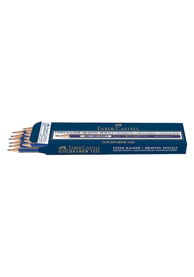 Faber Castell Goldfaber 1221 Dereceli Kurşun Kalem 2B  12 Adet