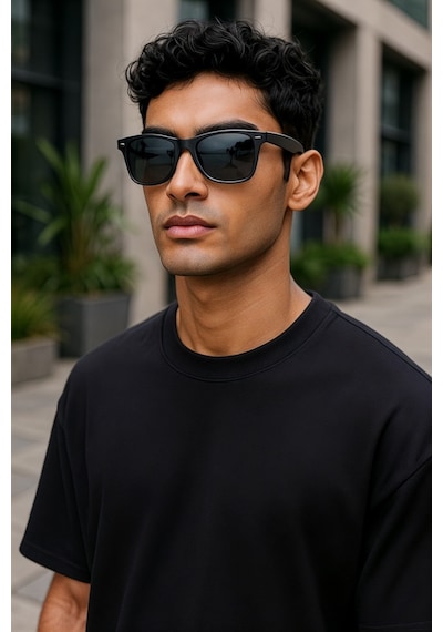 Erkek Wayfarer Güneş Gözlüğü Yaylı Model Uv Koruma Çok Renkli