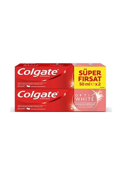 Colgate Optic White Diş Macunu 50 Ml - 2'li Fırsat Paketi