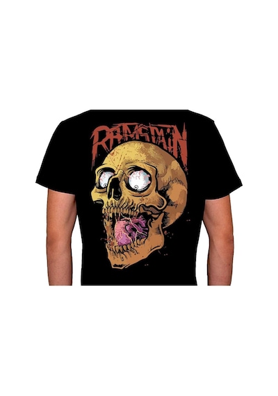 Ramstain Remsten Skull Kuru Kafa Music Tişört Unisex T-shirt 001