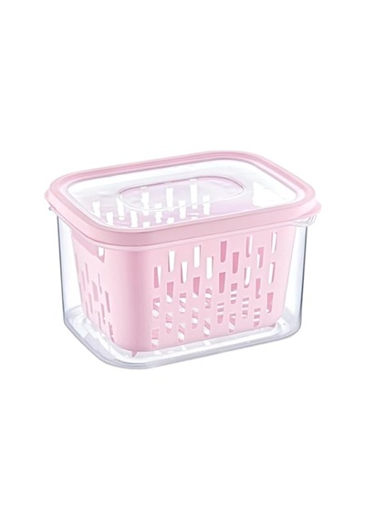 Lı Süzgeçli Fresh Saklama Kabı Seti 1.6 Lt Plastik Saklama Set 6 Adet Diğer