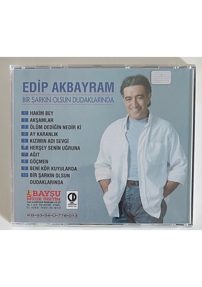 Edip Akbayram Bir Şarkın Olsun Dudaklarında Cd Orjinal Dönem 1993 Baskı 2.el Cd