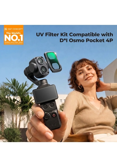K&f Concept Dji Osmo Pocket 4p İçin Uv Filtre Plastik