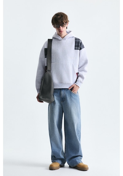 Vamos Boxy Fit Yama Detaylı Sweatshirt Çok Renkli