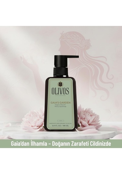 Tr Gaia's Garden Şakayık Kokulu Sıvı El Sabunu %100 Doğal Zeytinyağlı, Nemlendirici Ve Zarif Temizlik 500 Ml