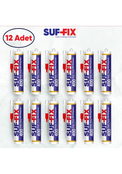 Suf-fix 400 High Tack Ms Polimer Montaj Yapıştırıcısı 290ml 12 Adet Toptan Paket