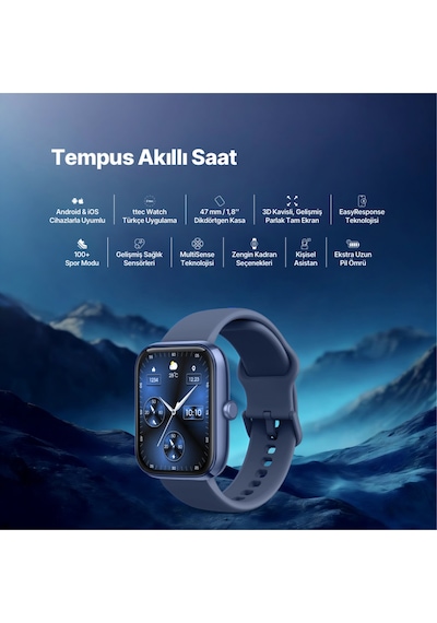 Ttec 2S09WS Tempus 47 MM Dikdörtgen Kasa Akıllı Saat