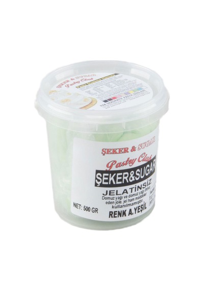 Şeker Sugar Şeker Hamuru Pasta Süsleme Hamuru 500 Gr Açık Yeşil