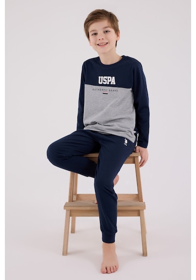 U.S. Polo Assn. Erkek Çocuk Lacivert Pijama Takımı 5274-48768 Lacivert