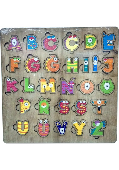 Hayal 29 Parça Türkçe Alfabe Harfler Ahşap Puzzle