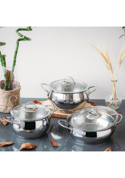 Gülsan Gizem Inox 6 Parça Tencere Seti