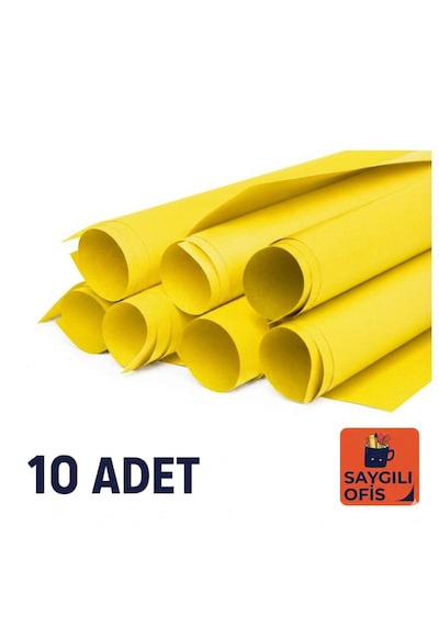 Saygılıofis Fon Kartonu 10 Lu Gri 50x70 Cm 1 Paket Sarı